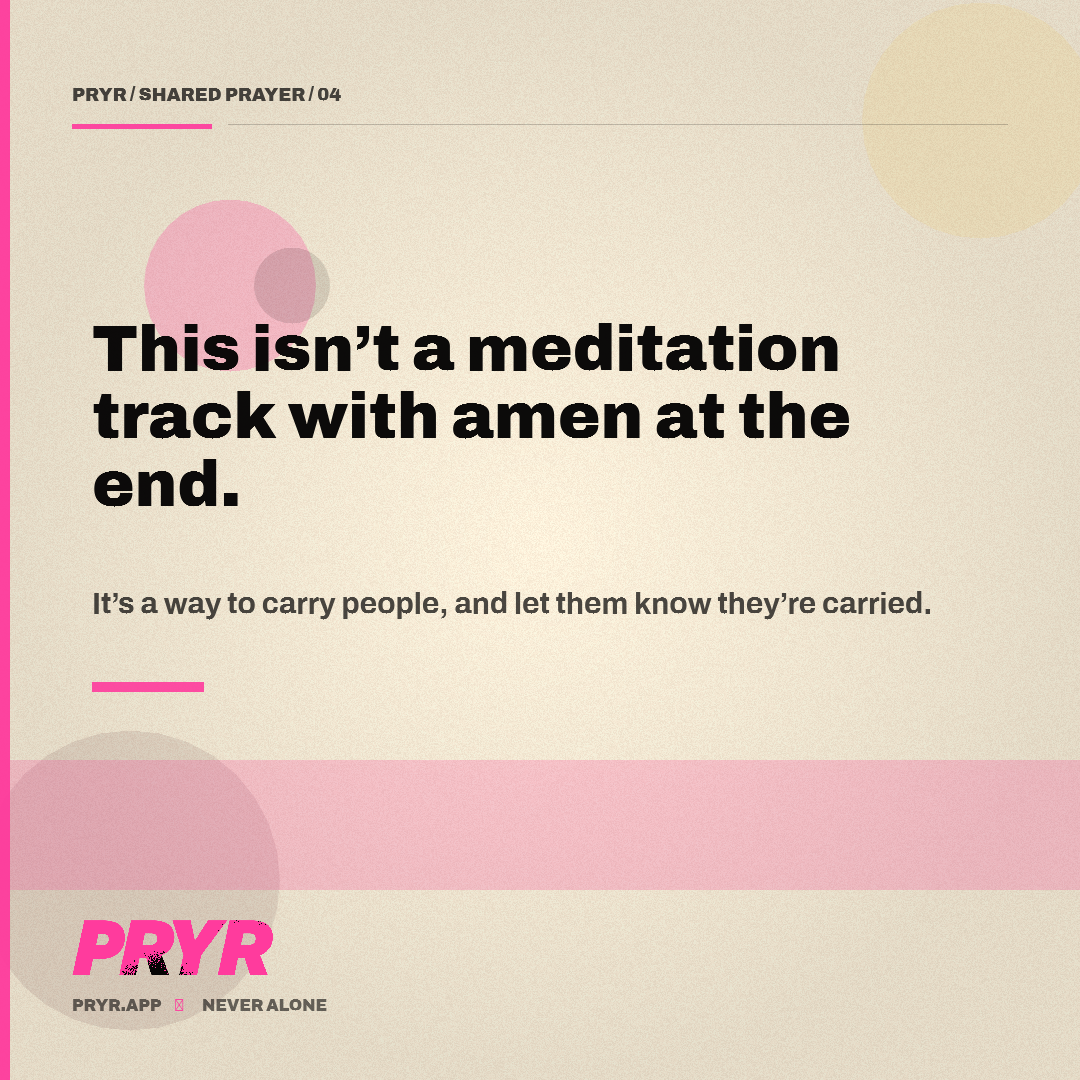 This isn’t a meditation track with amen at the end.
